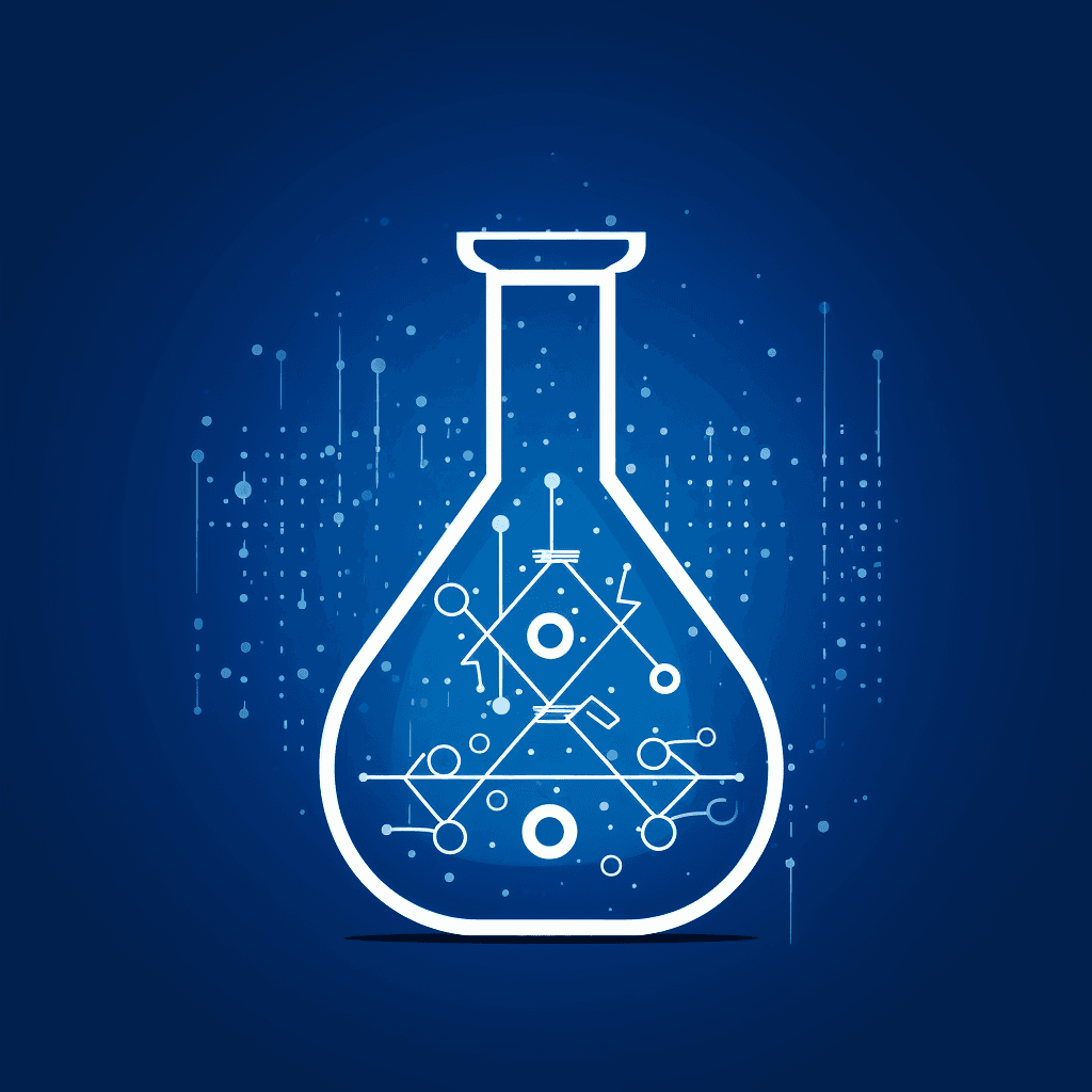 Illustration of a lab flask